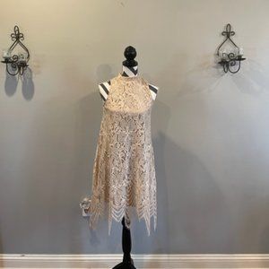 Champagne Lace Dress